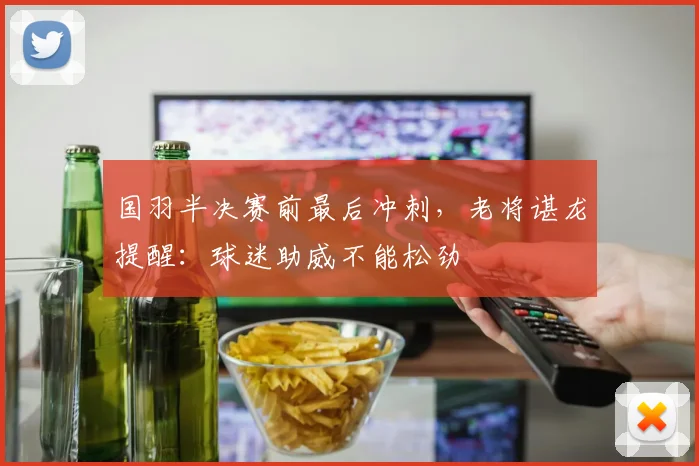 国羽半决赛前最后冲刺，老将谌龙提醒：球迷助威不能松劲